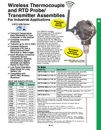 Thumbnail of document Data Sheet - UWRTD-NB9W-1PT304-14-4 UW Series Wireless RTD Transmitter for Sanitary Applications